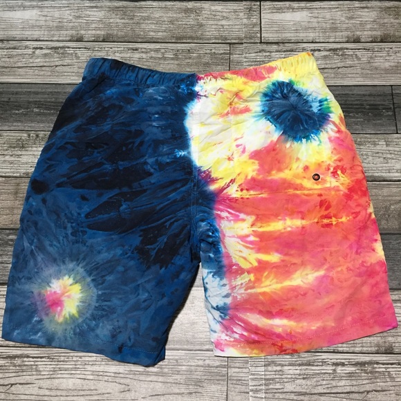 Empyre Tie Dye Swim Trunks Men’s M (Inseam 8) Lined Drawstring - Picture 7 of 11